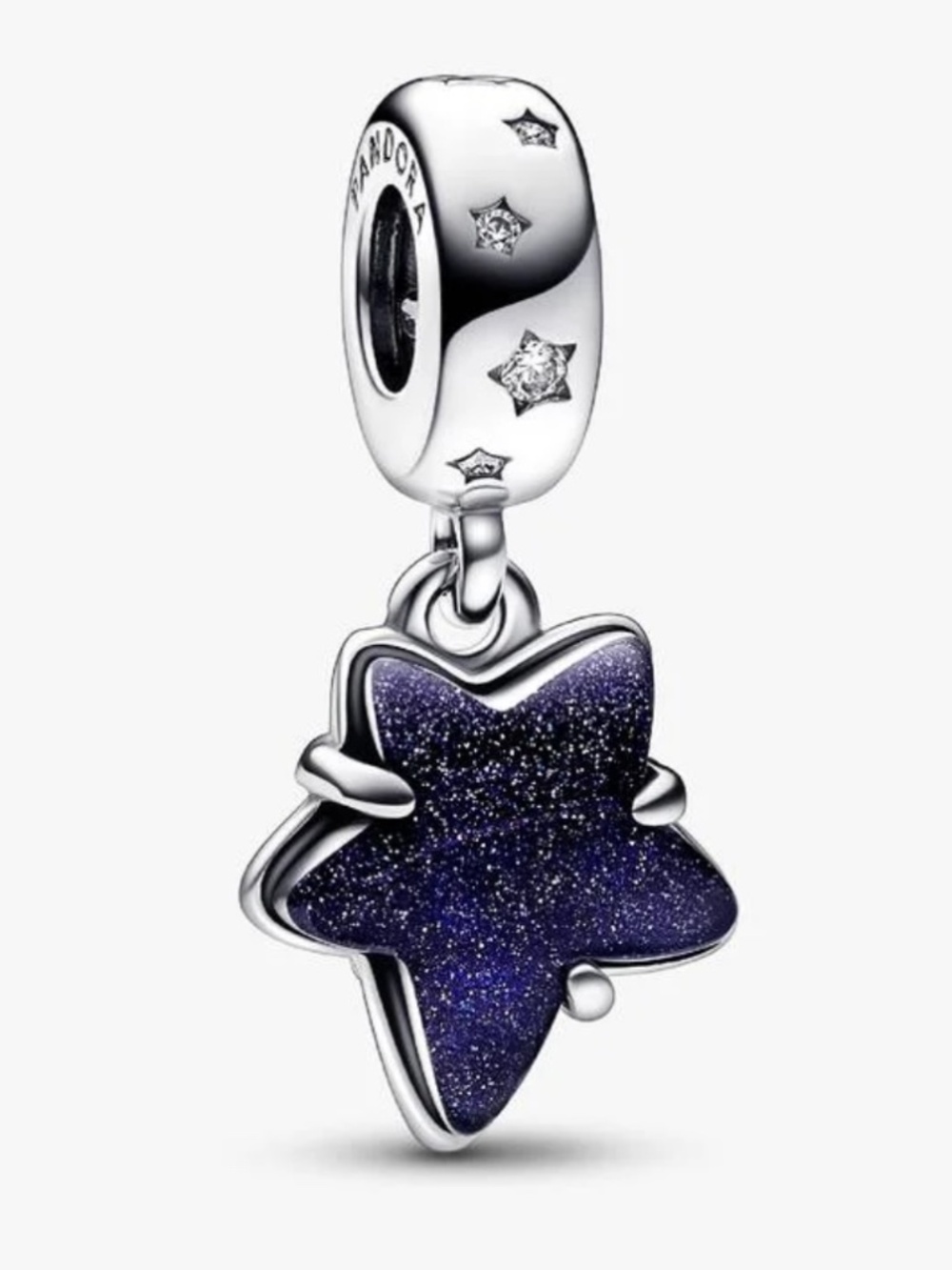 Pandora Sterling Silver Star Charm | Celestial Dangle Charm for Bracelet